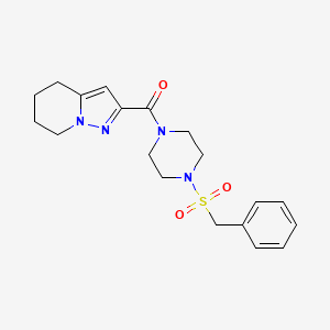 (4-(Benzylsulfonyl)piperazin-1-yl)(4,5,6,7-tetrahydropyrazolo[1,5-a]pyridin-2-yl)methanone