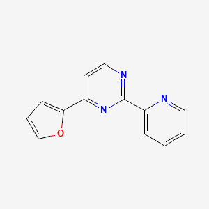molecular formula C13H9N3O B2488055 4-(2-呋喃基)-2-(2-吡啶基)嘧啶 CAS No. 135925-75-6