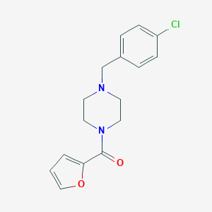 molecular formula C16H17ClN2O2 B248806 1-(4-Chlorobenzyl)-4-(2-furoyl)piperazine 