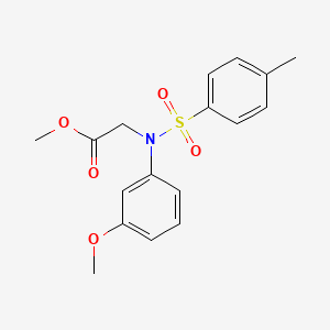 Methyl N-(3-methoxyphenyl)-N-[(4-methylphenyl)sulfonyl]glycinate