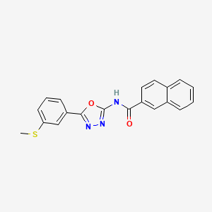 molecular formula C20H15N3O2S B2488070 N-(5-(3-(methylthio)phenyl)-1,3,4-oxadiazol-2-yl)-2-naphthamide CAS No. 922562-59-2