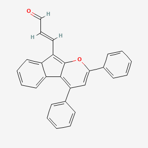 (E)-3-(2,4-diphenylindeno[2,3-b]pyran-9-yl)prop-2-enal