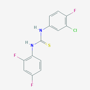 1-(3-Chloro-4-fluorophenyl)-3-(2,4-difluorophenyl)thiourea