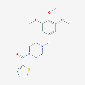 molecular formula C19H24N2O4S B248809 1-(2-Thienylcarbonyl)-4-(3,4,5-trimethoxybenzyl)piperazine 