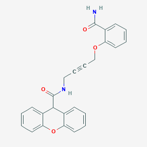 N-(4-(2-carbamoylphenoxy)but-2-yn-1-yl)-9H-xanthene-9-carboxamide