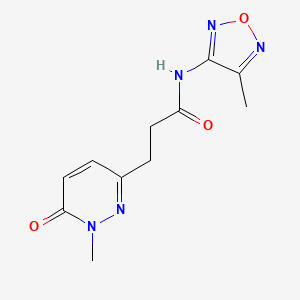 N-(4-methyl-1,2,5-oxadiazol-3-yl)-3-(1-methyl-6-oxo-1,6-dihydropyridazin-3-yl)propanamide