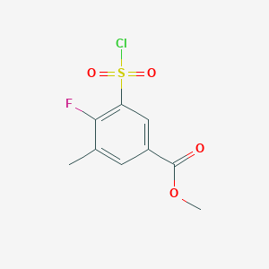 Methyl 3-(chlorosulfonyl)-4-fluoro-5-methylbenzoate