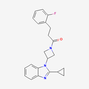 1-[3-(2-Cyclopropylbenzimidazol-1-yl)azetidin-1-yl]-3-(2-fluorophenyl)propan-1-one