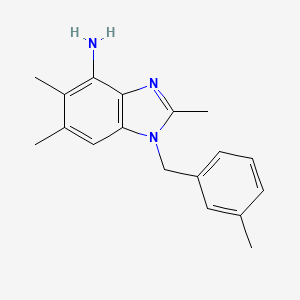 2,5,6-trimethyl-1-(3-methylbenzyl)-1H-1,3-benzimidazol-4-amine