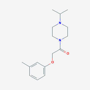 molecular formula C16H24N2O2 B248814 1-Isopropyl-4-[(3-methylphenoxy)acetyl]piperazine 