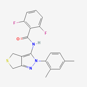 N-[2-(2,4-dimethylphenyl)-4,6-dihydrothieno[3,4-c]pyrazol-3-yl]-2,6-difluorobenzamide