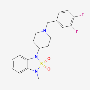 1-(1-(3,4-Difluorobenzyl)piperidin-4-yl)-3-methyl-1,3-dihydrobenzo[c][1,2,5]thiadiazole 2,2-dioxide