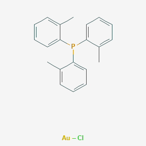 molecular formula C21H21AuClP B2488179 Chloro[tri(o-tolyl)phosphine]gold(I) CAS No. 83076-07-7