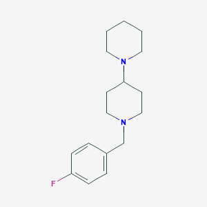 molecular formula C17H25FN2 B248818 1-(4-Fluorobenzyl)-4,1'-bipiperidine 