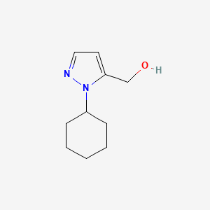 molecular formula C10H16N2O B2488203 (2-Cyclohexyl-2H-pyrazol-3-yl)-methanol CAS No. 1431365-42-2