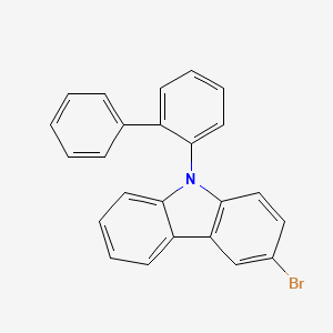molecular formula C24H16BrN B2488215 3-bromo-N-(2-biphenylyl)carbazole CAS No. 1609267-04-0
