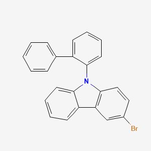 molecular formula C24H16BrN B2488215 3-溴-N-(2-联苯基)咔唑 CAS No. 1609267-04-0