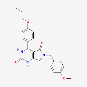 6-(4-methoxybenzyl)-4-(4-propoxyphenyl)-3,4,6,7-tetrahydro-1H-pyrrolo[3,4-d]pyrimidine-2,5-dione