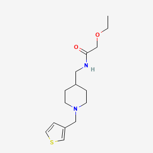 molecular formula C15H24N2O2S B2488217 2-ethoxy-N-((1-(thiophen-3-ylmethyl)piperidin-4-yl)methyl)acetamide CAS No. 1235061-95-6