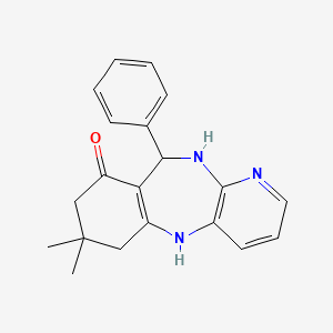 7,7-Dimethyl-10-phenyl-5,6,7,8,10,11-hexahydro-9H-pyrido[3,2-b][1,4]benzodiazepin-9-one
