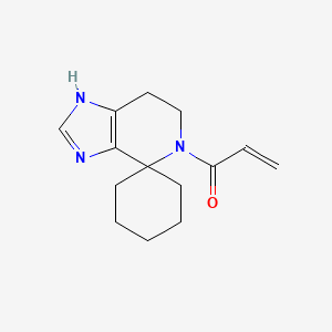 1-Spiro[6,7-dihydro-1H-imidazo[4,5-c]pyridine-4,1'-cyclohexane]-5-ylprop-2-en-1-one