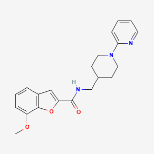 7-methoxy-N-((1-(pyridin-2-yl)piperidin-4-yl)methyl)benzofuran-2-carboxamide