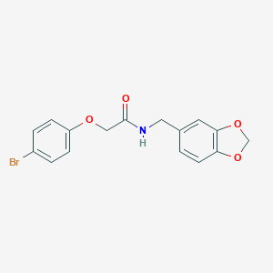 N-(1,3-benzodioxol-5-ylmethyl)-2-(4-bromophenoxy)acetamide