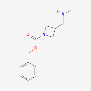 molecular formula C13H18N2O2 B2488275 1-N-Cbz-3-(甲基氨甲基)吖啶 CAS No. 1824267-06-2