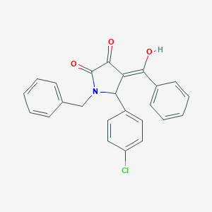 molecular formula C24H18ClNO3 B248828 4-benzoyl-1-benzyl-5-(4-chlorophenyl)-3-hydroxy-1,5-dihydro-2H-pyrrol-2-one 