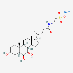 2-[[(3alpha,5beta,6beta,7alpha)-3,6,7-Trihydroxy-24-oxocholan-24-yl]amino]-ethanesulfonicacid,monosodiumsalt