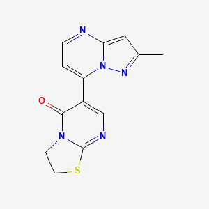 6-(2-methylpyrazolo[1,5-a]pyrimidin-7-yl)-2,3-dihydro-5H-[1,3]thiazolo[3,2-a]pyrimidin-5-one