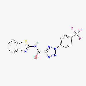 N-(benzo[d]thiazol-2-yl)-2-(4-(trifluoromethyl)phenyl)-2H-tetrazole-5-carboxamide