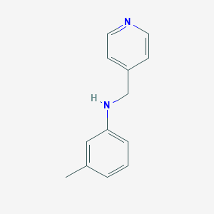 molecular formula C13H14N2 B248831 3-methyl-N-(pyridin-4-ylmethyl)aniline 