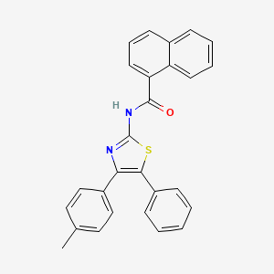 N-[4-(4-methylphenyl)-5-phenyl-1,3-thiazol-2-yl]naphthalene-1-carboxamide