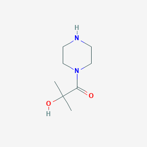 molecular formula C8H16N2O2 B2488321 2-Hydroxy-2-methyl-1-(1-piperazinyl)propan-1-one CAS No. 670252-63-8