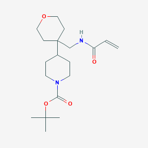 Tert-butyl 4-[4-[(prop-2-enoylamino)methyl]oxan-4-yl]piperidine-1-carboxylate