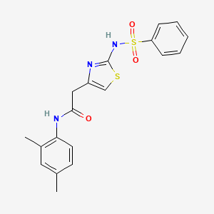 N-(2,4-dimethylphenyl)-2-(2-(phenylsulfonamido)thiazol-4-yl)acetamide