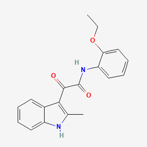 molecular formula C19H18N2O3 B2488358 N-(2-乙氧苯基)-2-(2-甲基-1H-吲哚-3-基)-2-氧乙酰胺 CAS No. 852369-25-6