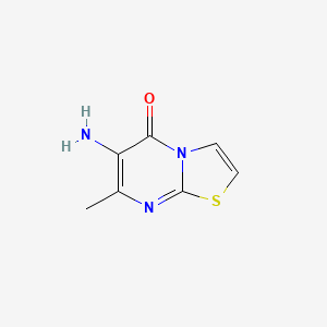 molecular formula C7H7N3OS B2488360 6-amino-7-methyl-5H-[1,3]thiazolo[3,2-a]pyrimidin-5-one CAS No. 204643-60-7
