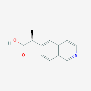 molecular formula C12H11NO2 B2488369 (2S)-2-Isoquinolin-6-ylpropanoic acid CAS No. 2248185-32-0