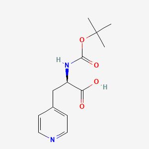 molecular formula C13H18N2O4 B2488376 Boc-3-(4-pyridyl)-D-alanine CAS No. 37535-57-2; 37535-58-3