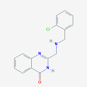2-{[(2-chlorobenzyl)amino]methyl}-4(3H)-quinazolinone