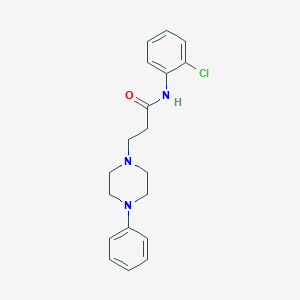 N-(2-chlorophenyl)-3-(4-phenylpiperazin-1-yl)propanamide