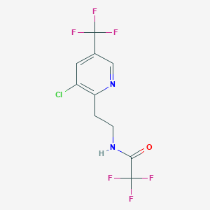 N-{2-[3-chloro-5-(trifluoromethyl)pyridin-2-yl]ethyl}-2,2,2-trifluoroacetamide
