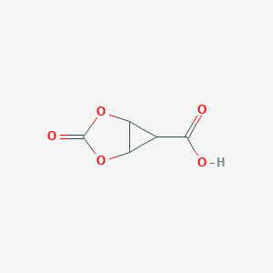 molecular formula C5H4O5 B2488395 3-Oxo-2,4-dioxabicyclo[3.1.0]hexane-6-carboxylic acid CAS No. 1782272-74-5
