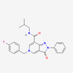 5-(4-fluorobenzyl)-N-isobutyl-3-oxo-2-phenyl-3,5-dihydro-2H-pyrazolo[4,3-c]pyridine-7-carboxamide