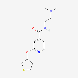 N-(2-(dimethylamino)ethyl)-2-((tetrahydrothiophen-3-yl)oxy)isonicotinamide