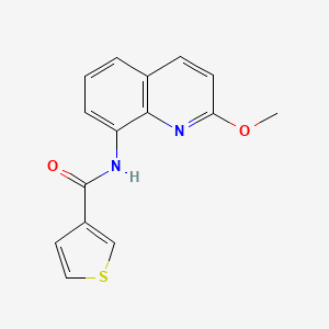 N-(2-methoxyquinolin-8-yl)thiophene-3-carboxamide