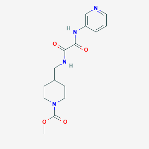 molecular formula C15H20N4O4 B2488423 Methyl 4-((2-oxo-2-(pyridin-3-ylamino)acetamido)methyl)piperidine-1-carboxylate CAS No. 1235306-39-4