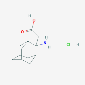 2-(2-Amino-2-adamantyl)acetic acid;hydrochloride